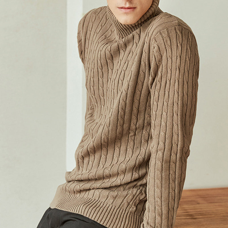 Chictango Cable Knit Halterneck Sweater