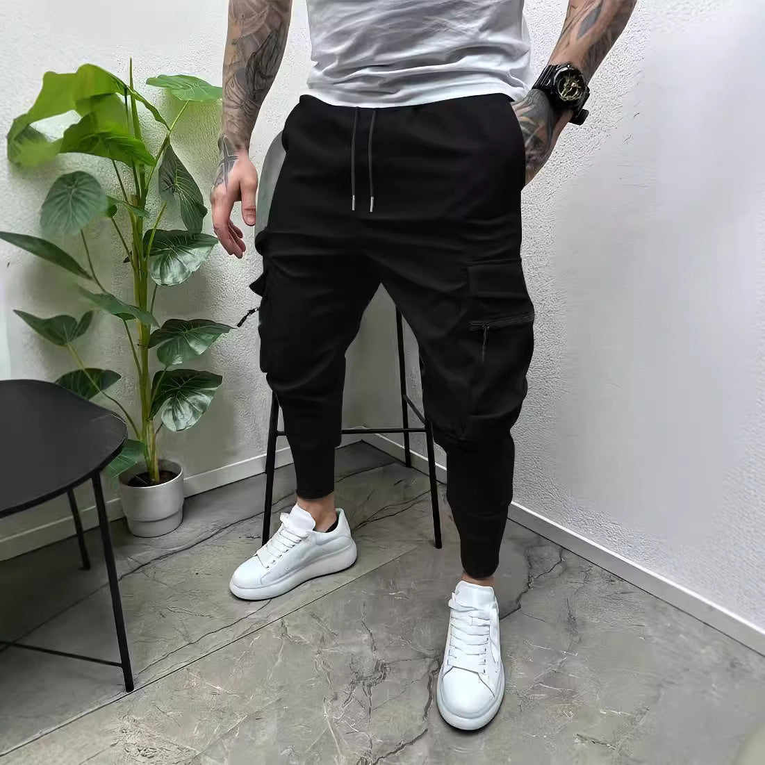 Chictango Pockets Tapered Pants