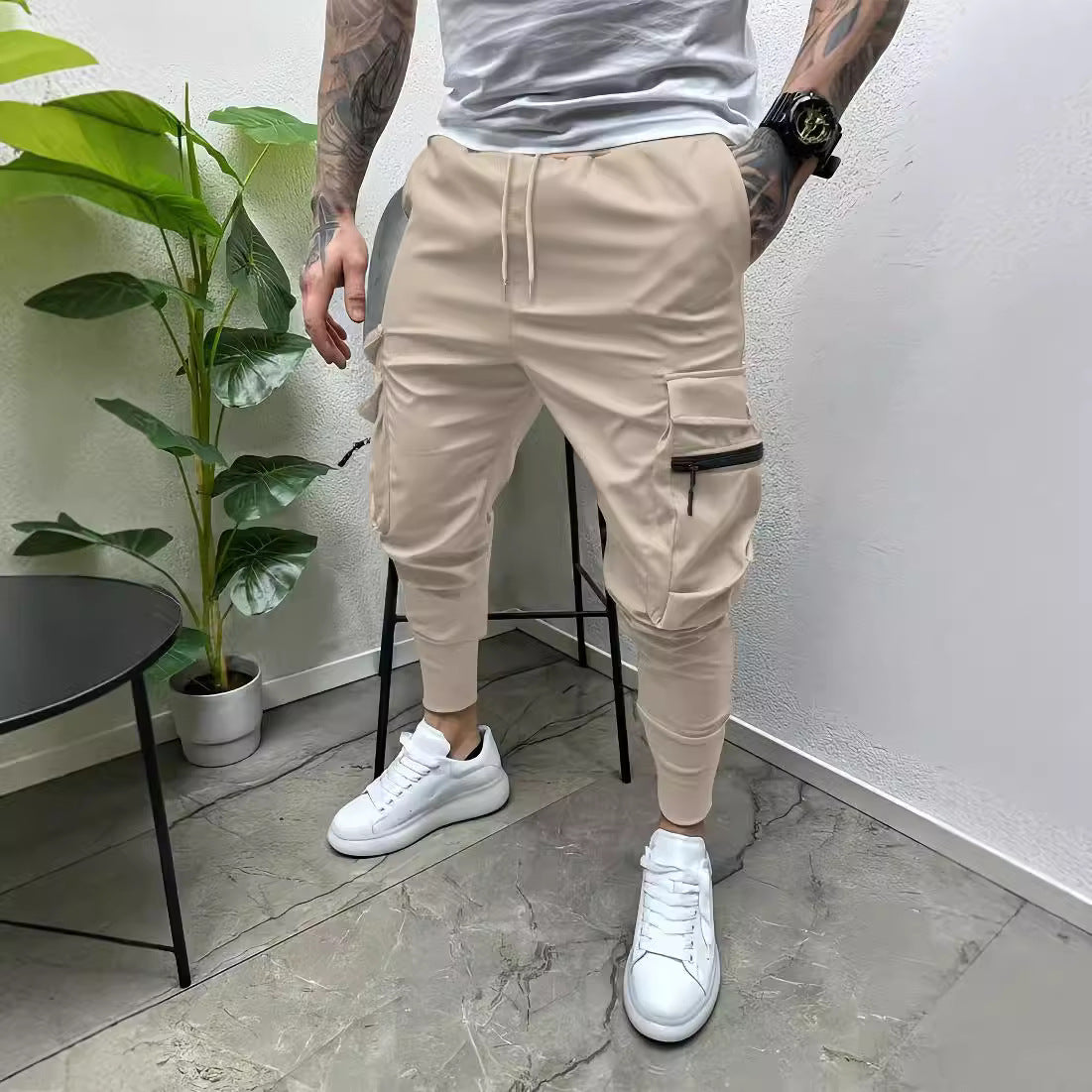 Chictango Pockets Tapered Pants