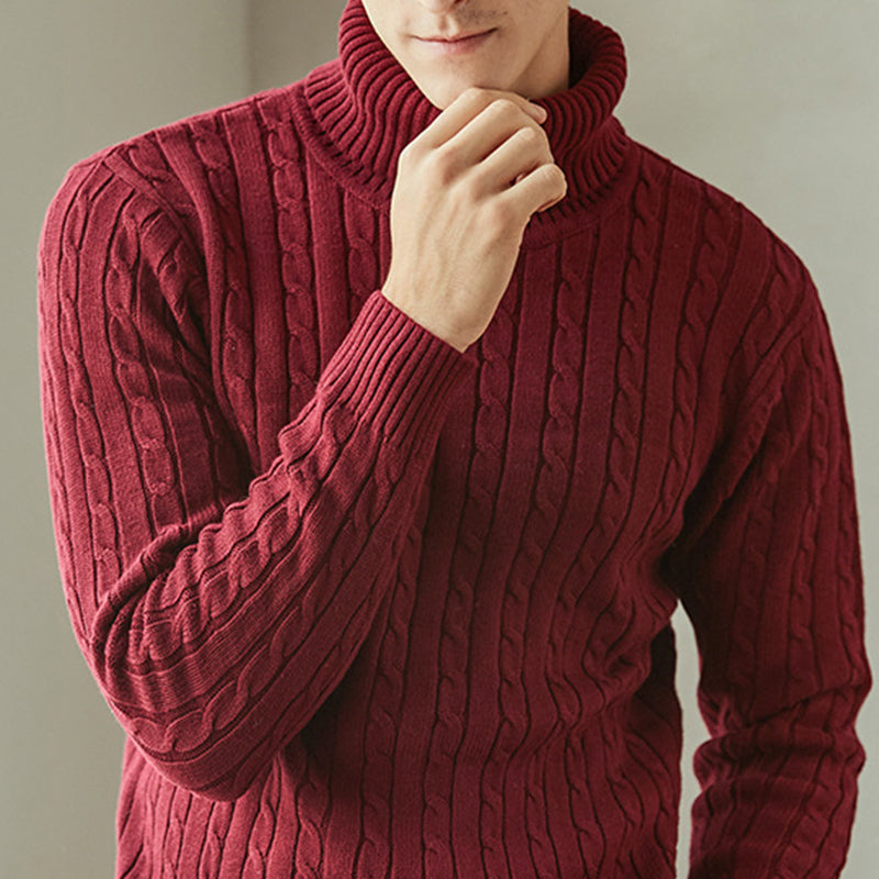 Chictango Cable Knit Halterneck Sweater