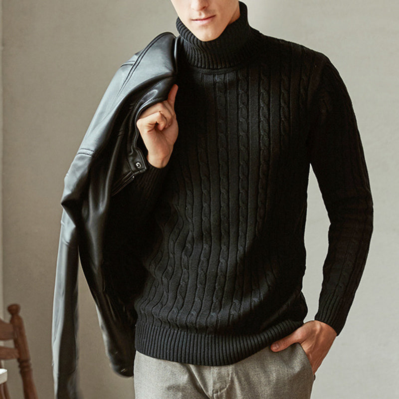 Chictango Cable Knit Halterneck Sweater