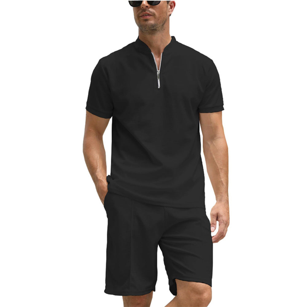 Chictango Zipper Polo 2-Piece Set