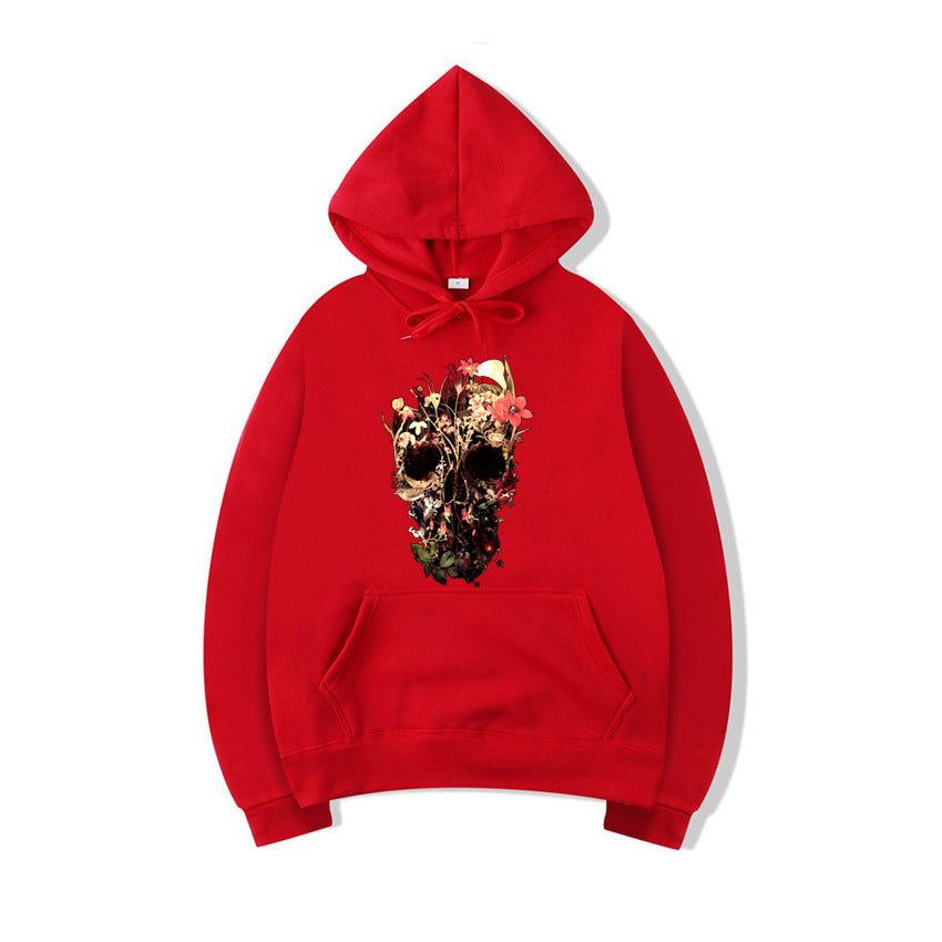 Hell Fire Print Hoodie