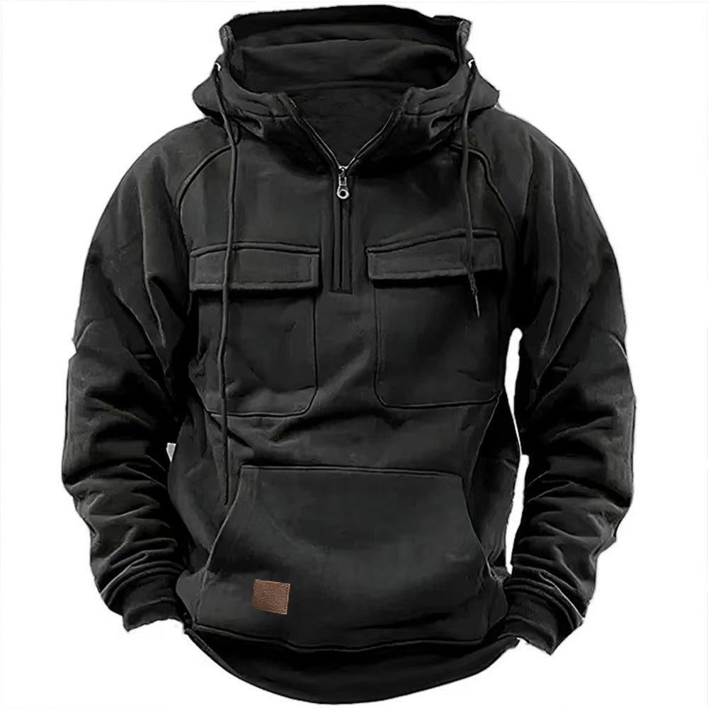 Chictango Multi Pockets Zipped Hoodie