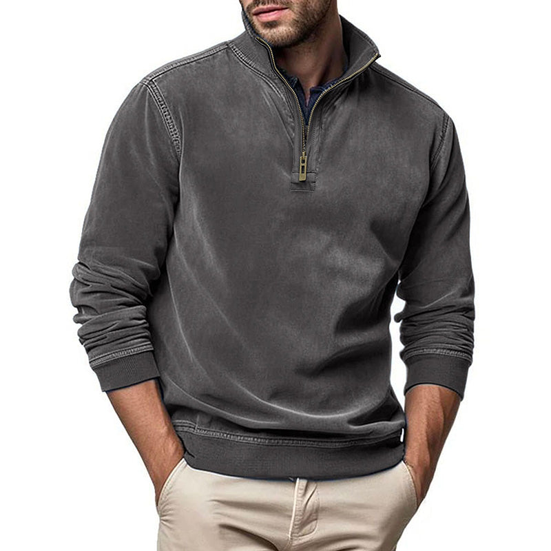 Chictango Faux Quarter-Zip Pullover