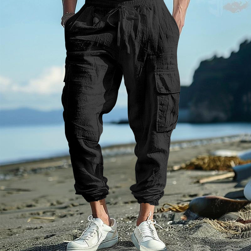 Chictango Cotton Linen Pockets Pants