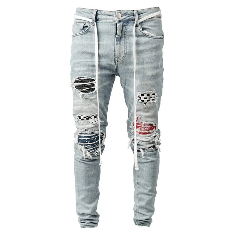 Chictango Patch Ripped Jeans