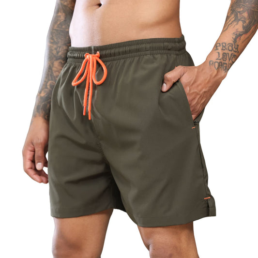 Drawstring Zipper Quick Dry Shorts