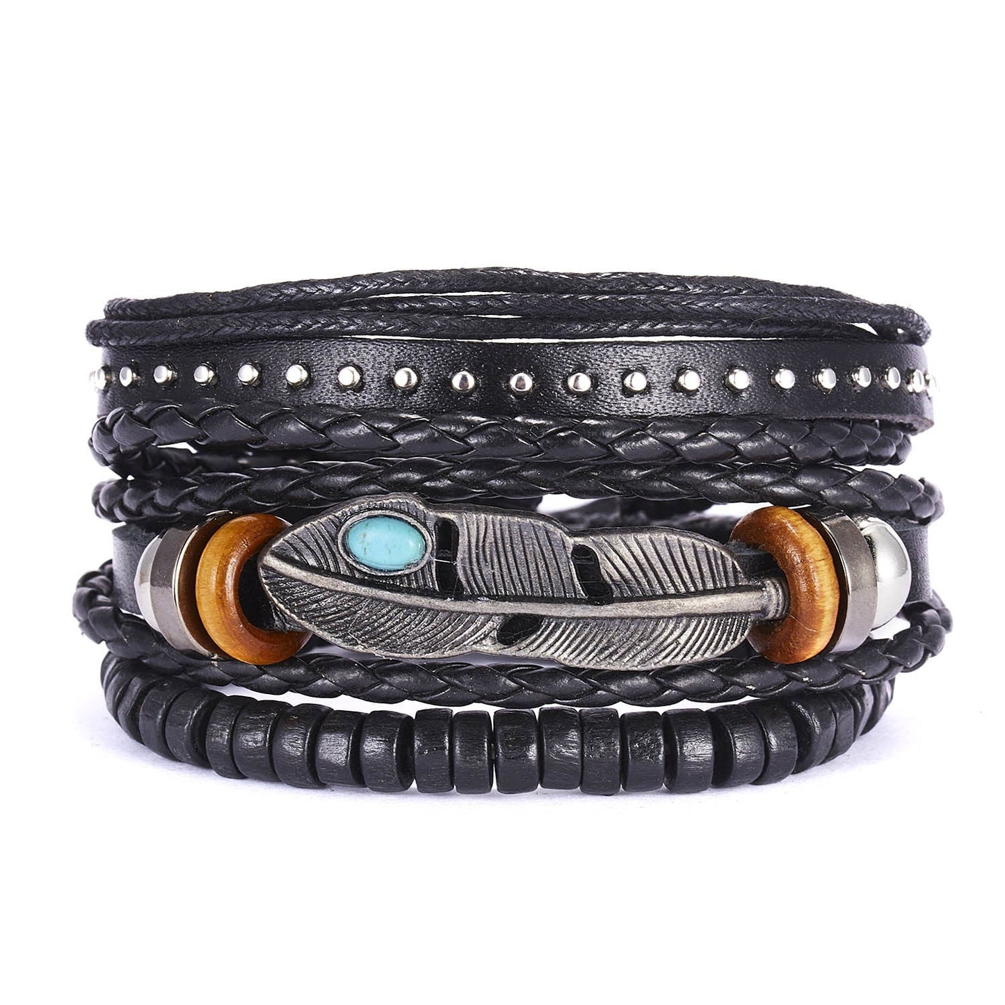 Chictango Punk Braided 6Pcs Bracelets