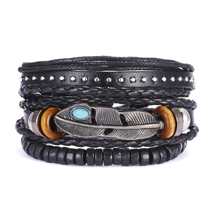Chictango Punk Braided 6Pcs Bracelets