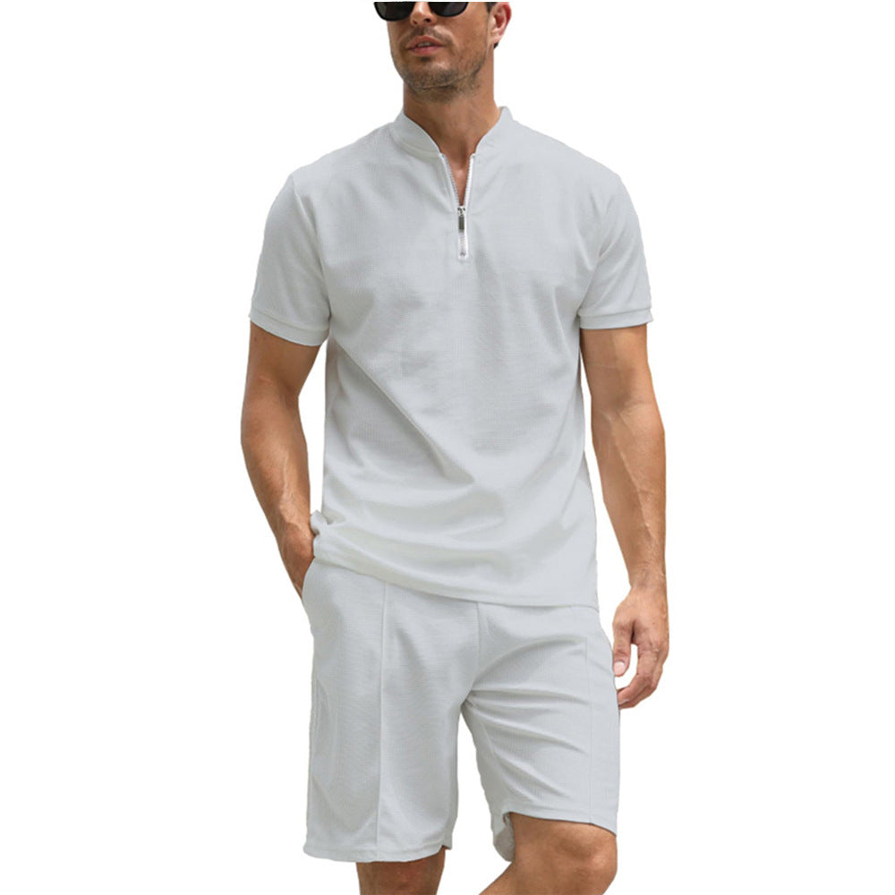 Chictango Zipper Polo 2-Piece Set