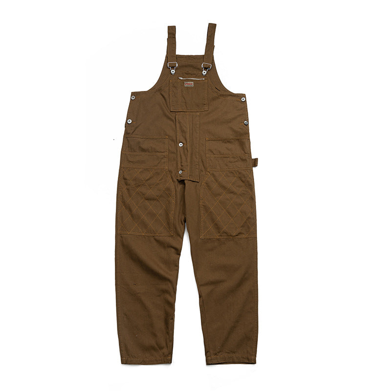 Chictango Plaid Cotton Overalls