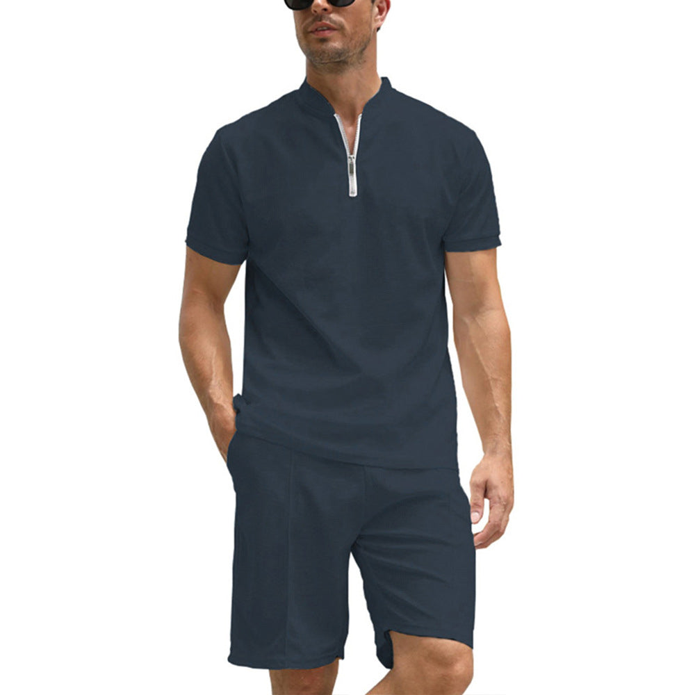 Chictango Zipper Polo 2-Piece Set