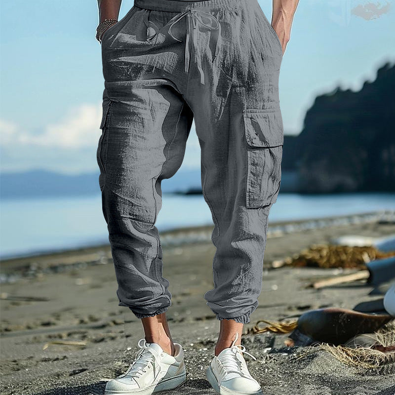 Chictango Cotton Linen Pockets Pants