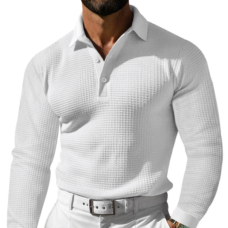 Chictango Waffle Casual Polo Shirt