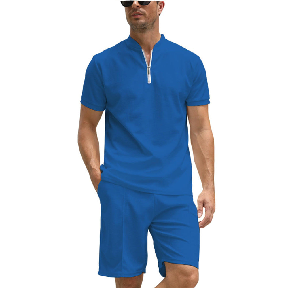 Chictango Zipper Polo 2-Piece Set