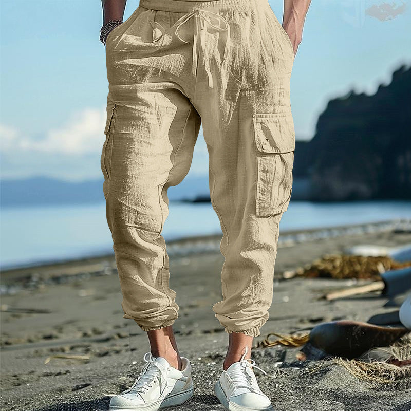 Chictango Cotton Linen Pockets Pants