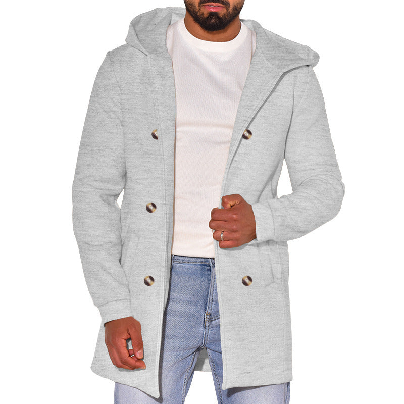 Double Breasted Hooded Coat