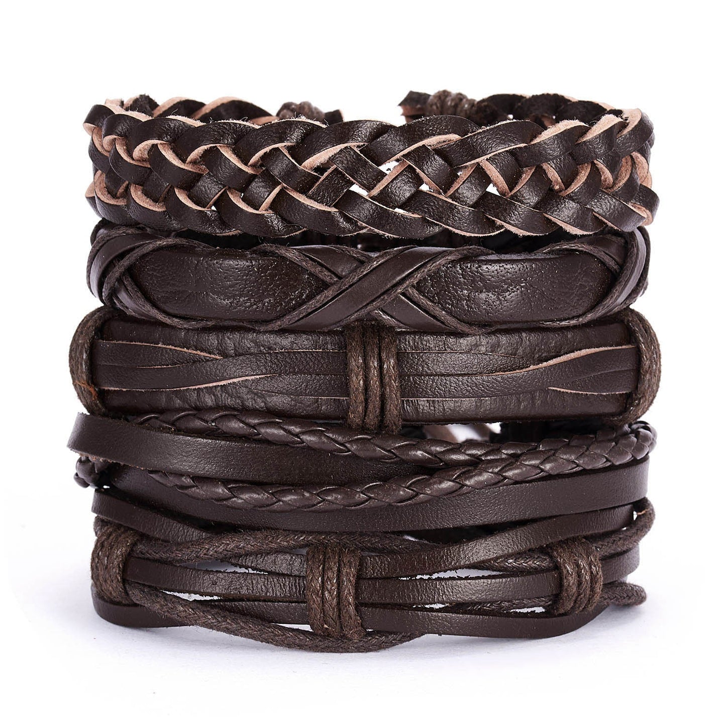 Chictango Punk Braided 6Pcs Bracelets