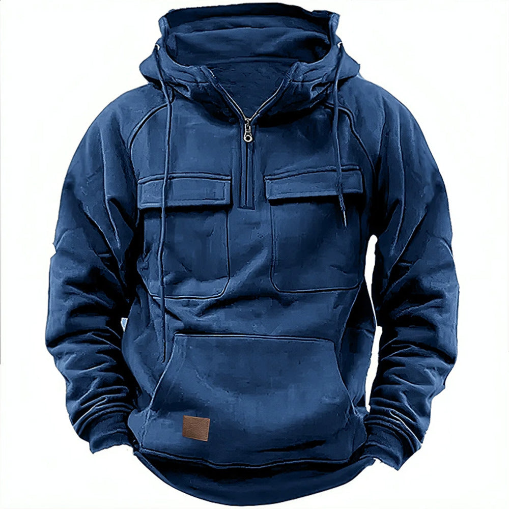 Chictango Multi Pockets Zipped Hoodie