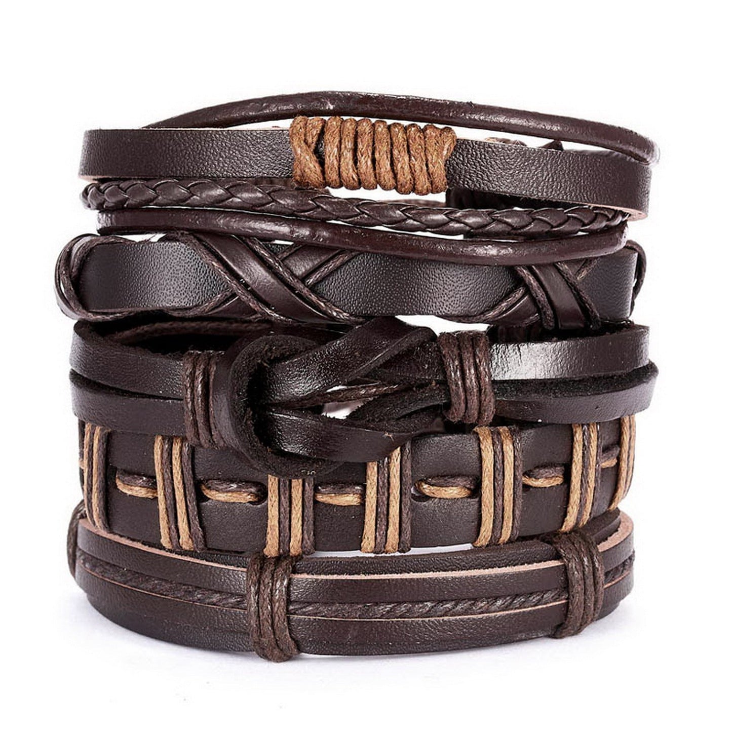 Chictango Punk Braided 6Pcs Bracelets