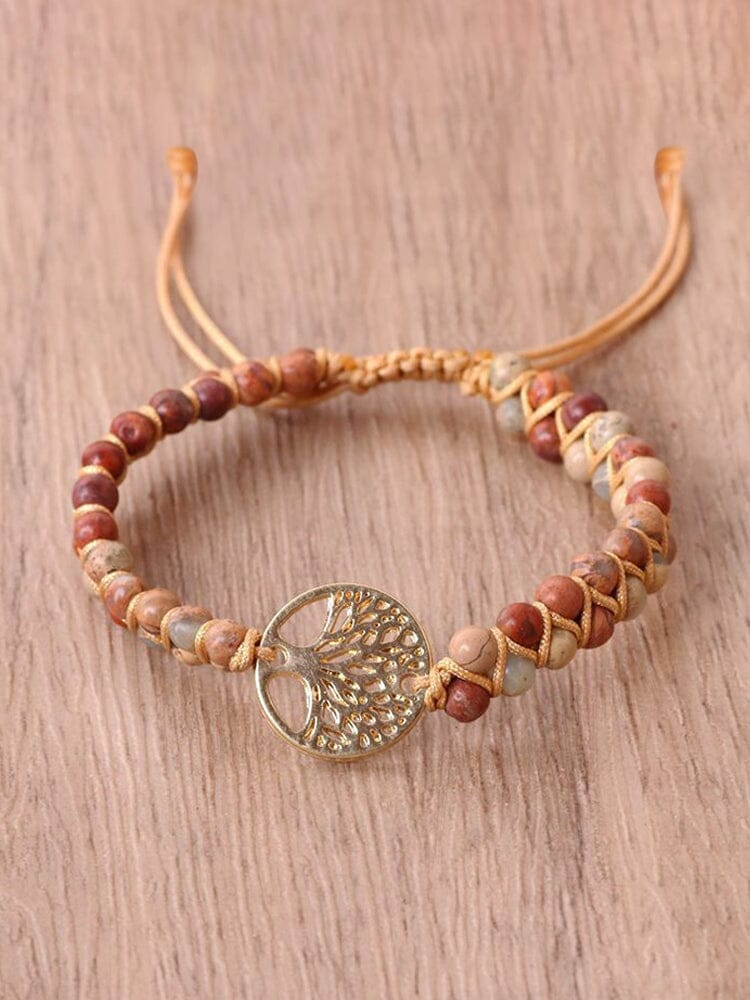 Tree of Life Pendant Woven Bracelet