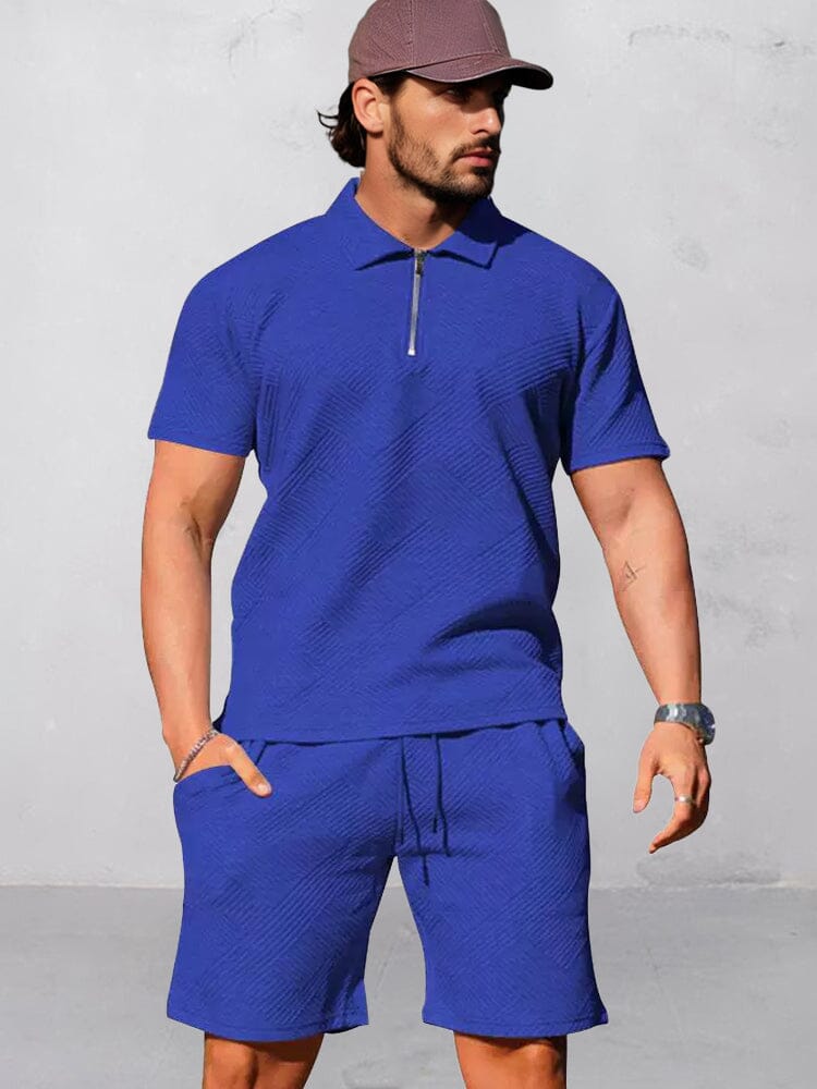 Athleisure Jacquard Textured Matching Set