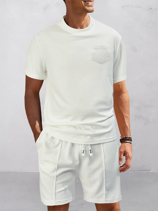 Athleisure Waffle 2-Piece Set