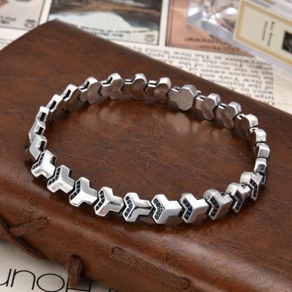 Inlaid zircon retro niche bracelet