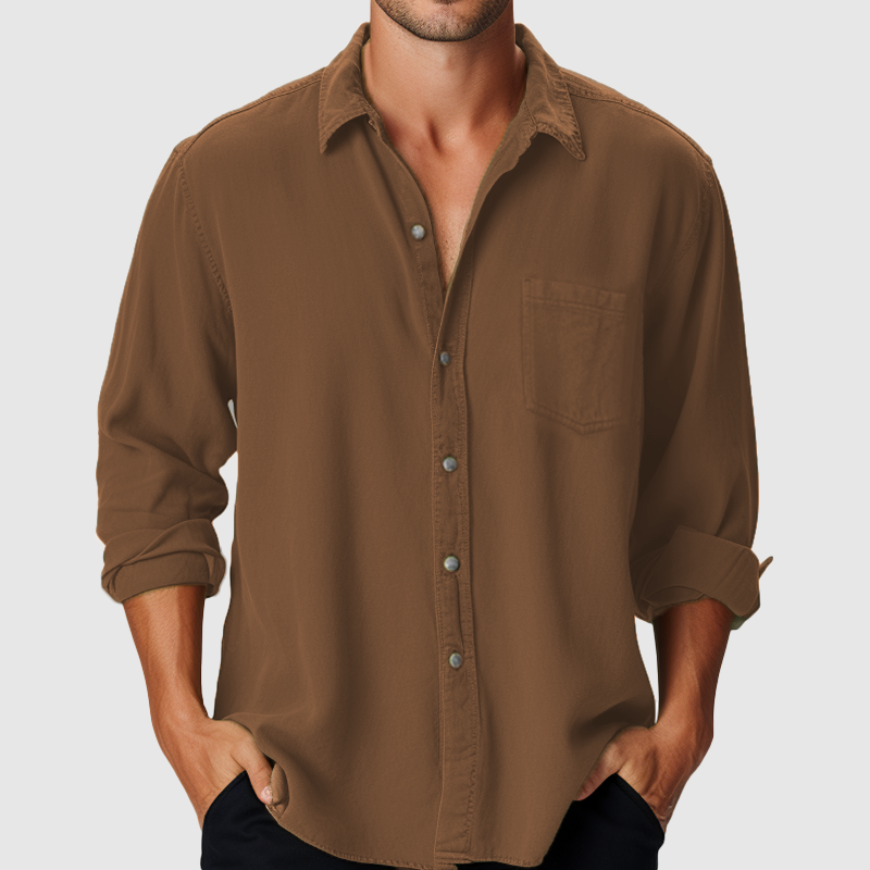 Men's Cotton Long Sleeve Shirt