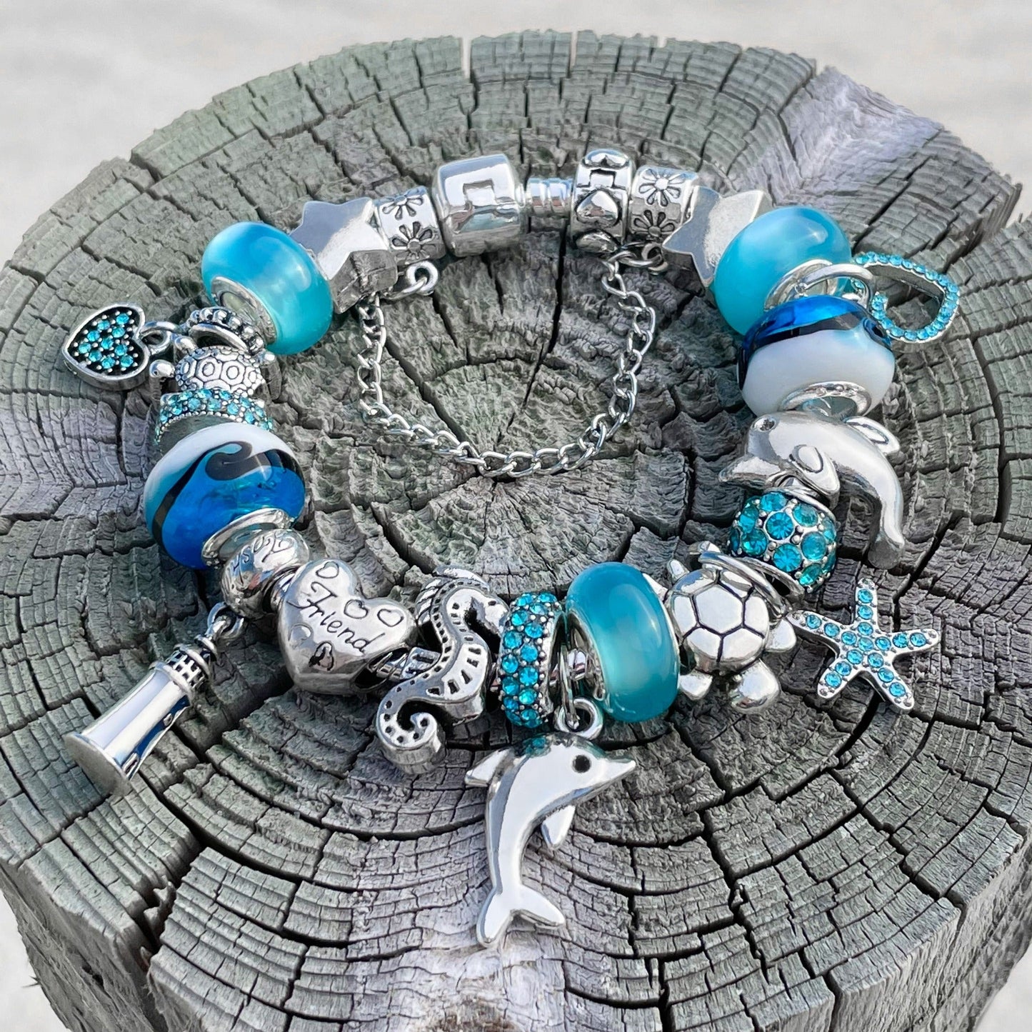 Defend the Dolphins Charm Bracelet