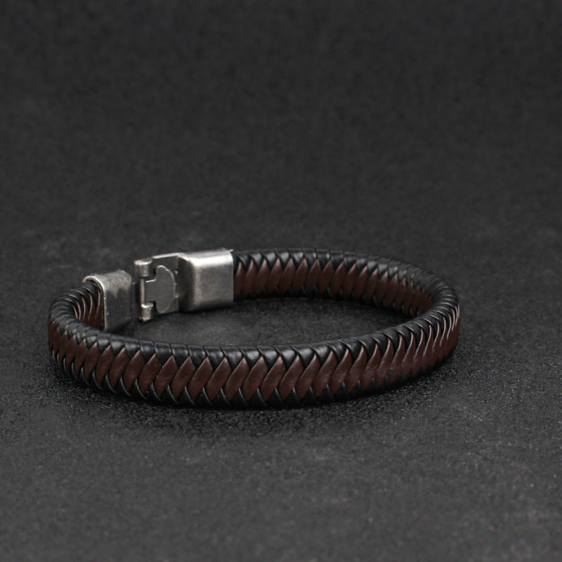 Men's leather bracelet