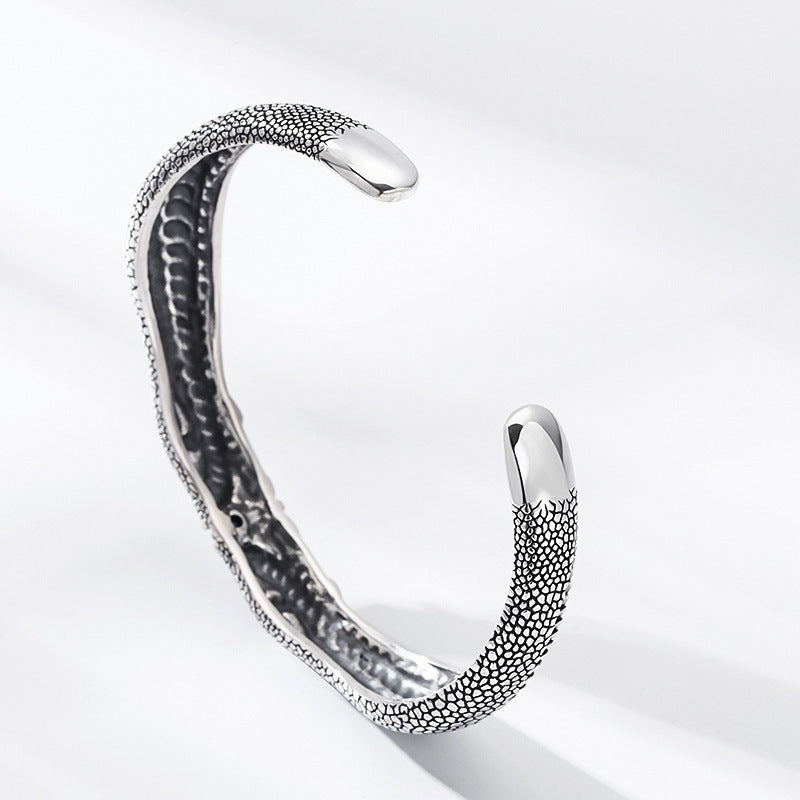 925 Silver Vintage Glutton Adjustable Bracelet