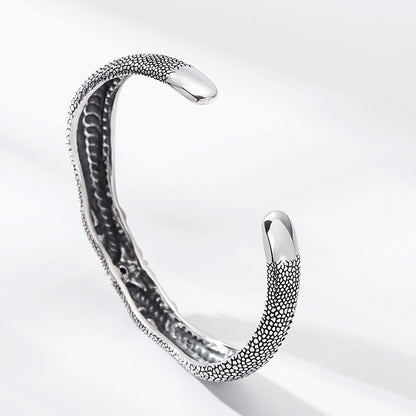 925 Silver Vintage Glutton Adjustable Bracelet