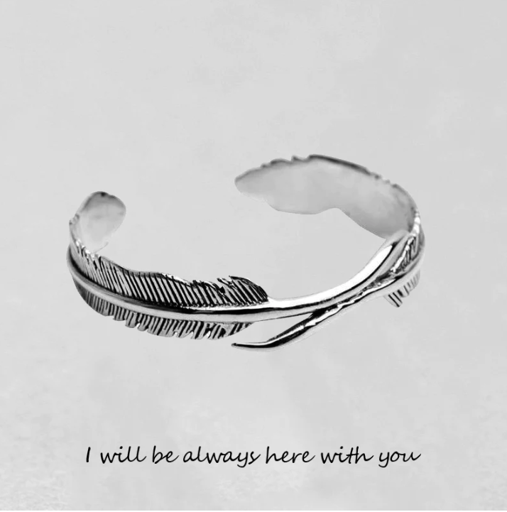 925 Silver hand-woven personalized retro opening adjustable bracelet