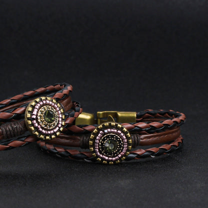 Retro woven multi-layer bracelet