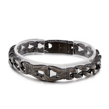 925 Silver Ethnic Pattern Bracelet