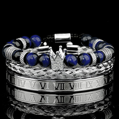Royal Crown Stones Bracelet Set