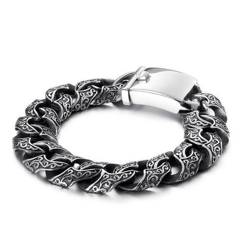 925 Silver Interlocking Motif Bracelet