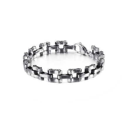 925 Silver Vintage Punk Bracelet