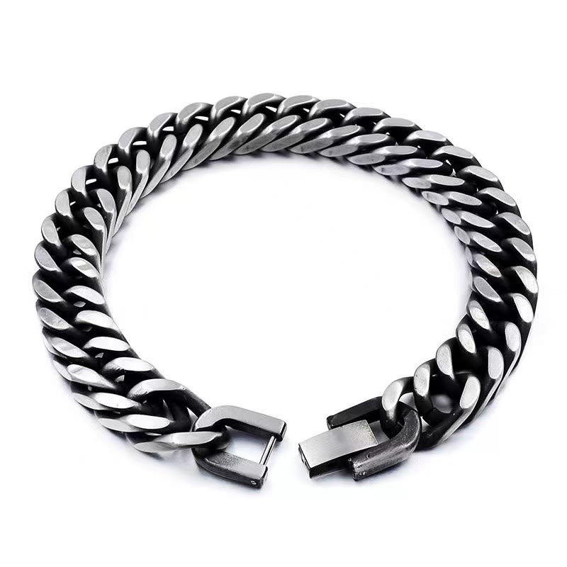 Hip-hop Thick Chain Dragon Weave Cuban Bracelet