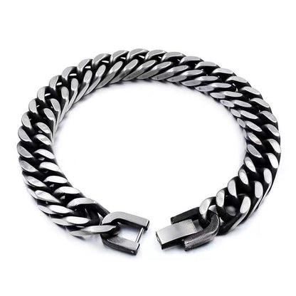 Hip-hop Thick Chain Dragon Weave Cuban Bracelet