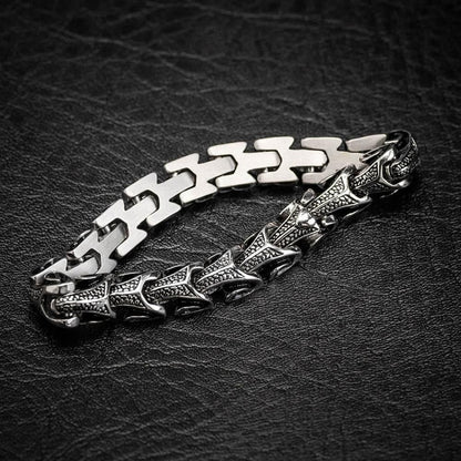 Vintage Dragon Bones Stainless Steel Animal Bracelet