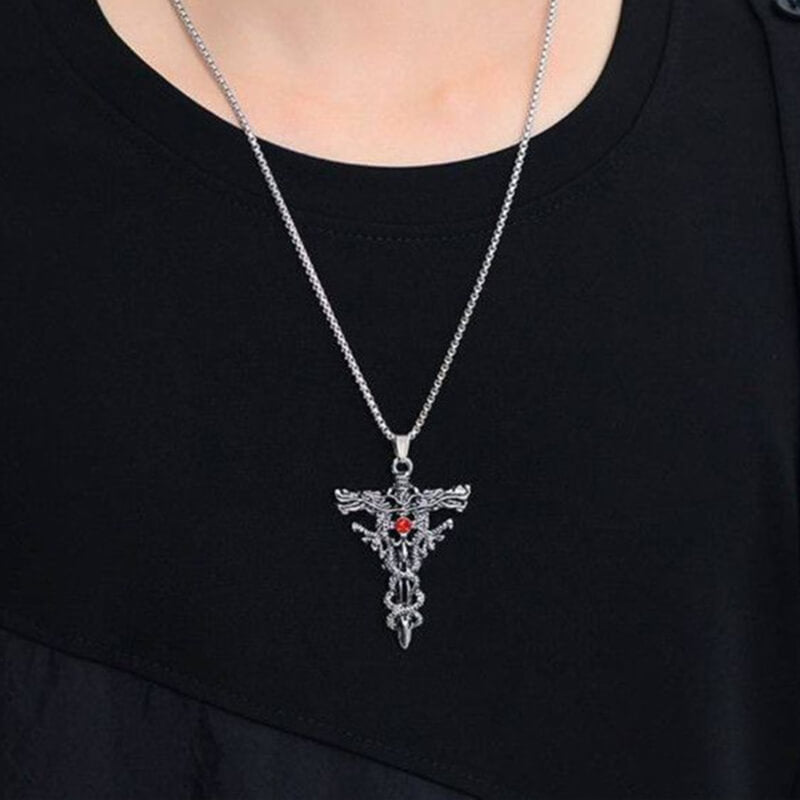 Personalized Keel Cross Pendant Men'S Necklace