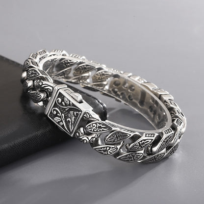 S925 Classic Retro Bracelet For Man Personality Woven