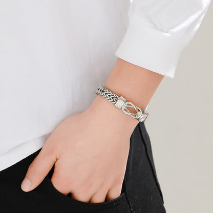 Double Row Chain Magnetic Buckle Bracelet