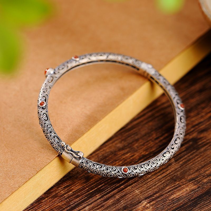 Lucky Cloud Gemstone Adjustable Bracelet