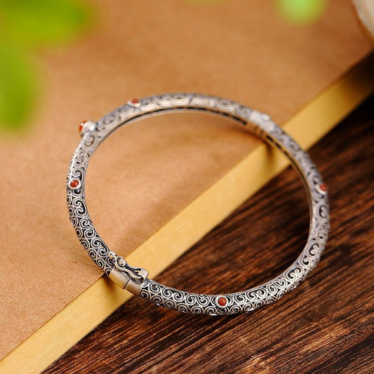 Lucky Cloud Gemstone Adjustable Bracelet