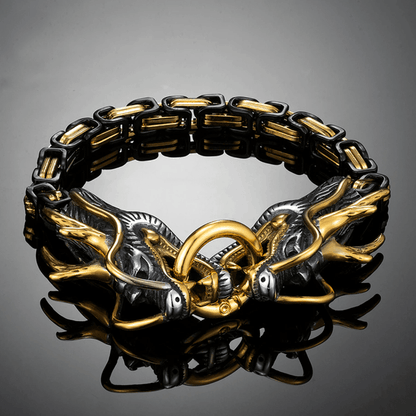 Norse Mythology Twin Headed Dragon Bracelet