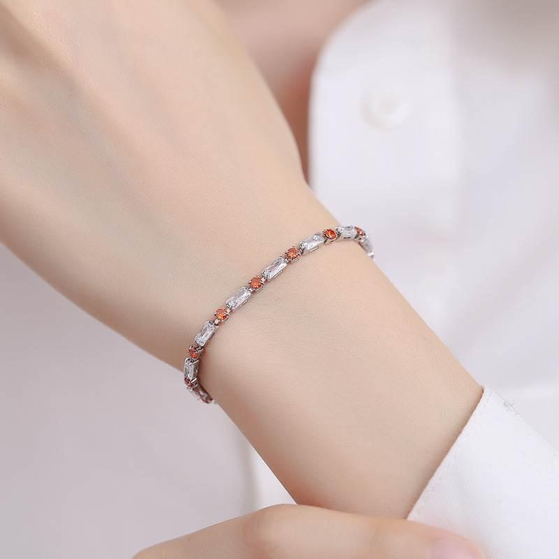 Adjustable rectangular drawstring bracelet